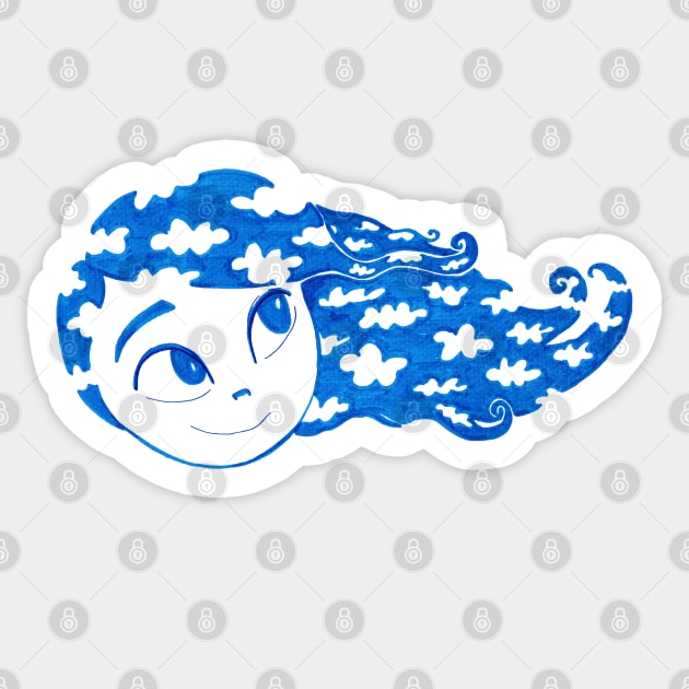 Head in the Clouds Sticker by conshnobre